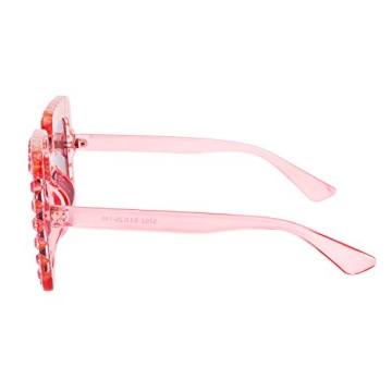 Shop MEETSUN Elton Rhinestone Sunglasses - Pink Glam