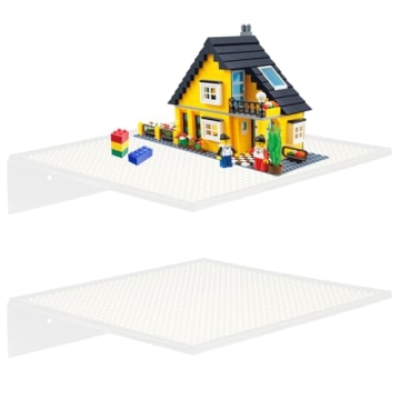 Floating Display Shelves for LEGO Collectibles - 2-Pack