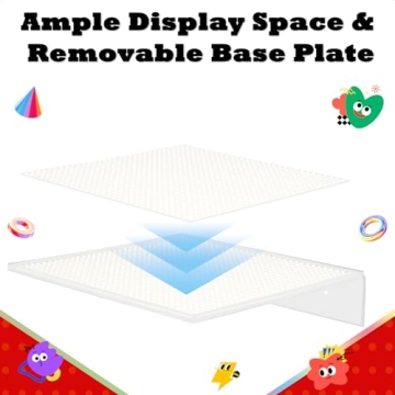 Floating Display Shelves for LEGO Collectibles - 2-Pack