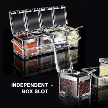 Acrylic Spice Container Set for Stylish Kitchen Storage