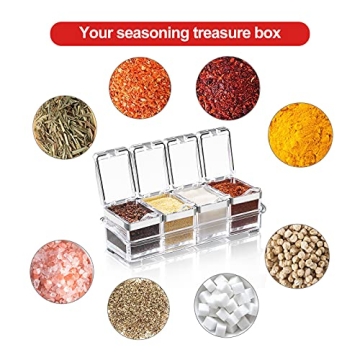 Acrylic Spice Container Set for Stylish Kitchen Storage