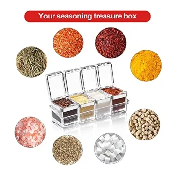 Acrylic Spice Container Set for Stylish Kitchen Storage