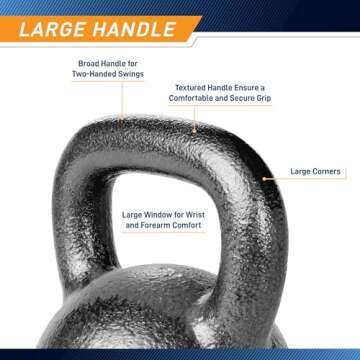 Marcy Hammertone Kettlebell 55lbs for Home Workouts