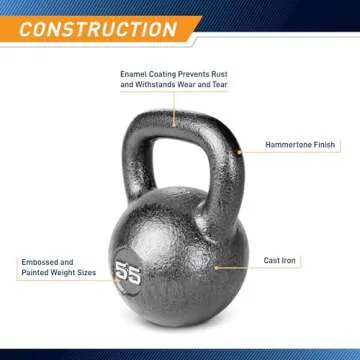 Marcy Hammertone Kettlebell 55lbs for Home Workouts
