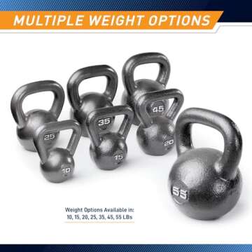 Marcy Hammertone Kettlebell 55lbs for Home Workouts