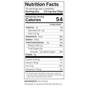 Plant Basics - Hearty Plant Protein - Unflavored Crumbles, 8 oz (Pack of 3), Made from Peas, Non-GMO, Gluten Free, Low Fat, Low Sodium, Vegan, Meat Substitute