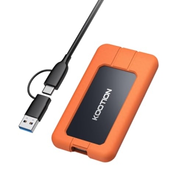 KOOTION 1TB Portable SSD Up to 2000MB/s External Drive