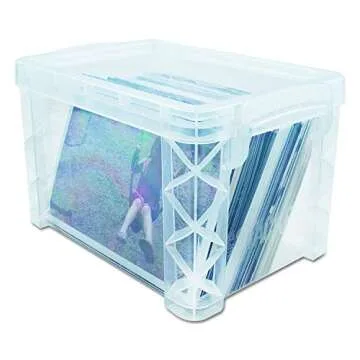 Advantus Super Stacker Index Card Box Set of 3 - Clear