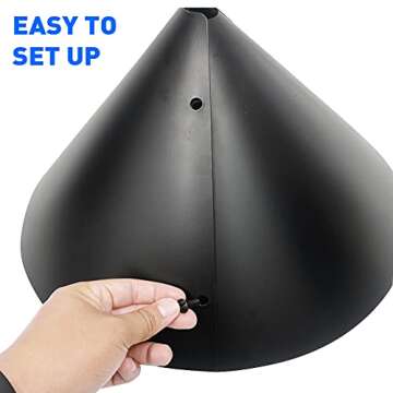 EasyGo Squirrel Proof Baffle for Bird Feeders – Durable & Effective