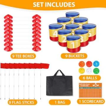 Fivepropy Backyard Golf Game Golf Practice Game, Golf Chipping Game Indoor Backyard Golf Game, Porta...