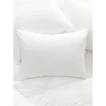 BOLL & BRANCH Down Alternative Pillow - Medium, King - Cooling Shell - Hypoallergenic Primaloft Luxury Down Alternative Fill - Superior Support