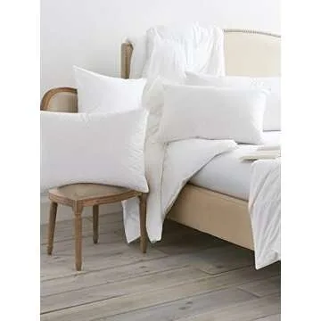 BOLL & BRANCH Down Alternative Pillow - Medium, King - Cooling Shell - Hypoallergenic Primaloft Luxury Down Alternative Fill - Superior Support