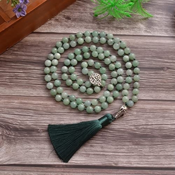Hovaete 108 Mala Prayer Beads Necklace for Meditation