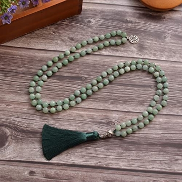 Hovaete 108 Mala Prayer Beads Necklace for Meditation