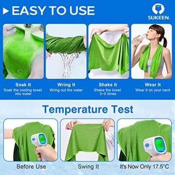 Sukeen Cooling Towel Pack - Instant Relief for Hot Days