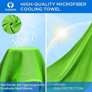 Sukeen Cooling Towel Pack - Instant Relief for Hot Days