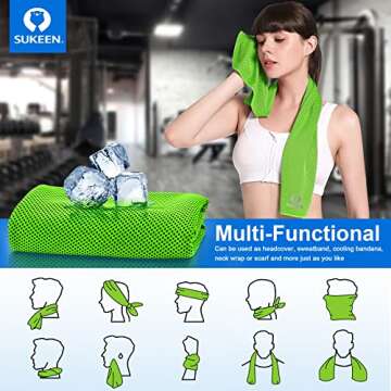 Sukeen Cooling Towel Pack - Instant Relief for Hot Days