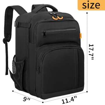 GMAK Audio Mixer Backpack Compatible with RODECaster Pro, RODECaster Pro II, RC Duo, DJ Mixer Travel Case Bags with Plenty of Pockets, Protective Audio Mixer Bag for Cables, Podcast Gear and Mics