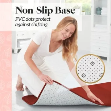 Genteele Memory Foam Bath Mat Non-Slip Quick Dry Ultra Soft