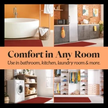 Genteele Memory Foam Bath Mat Non-Slip Quick Dry Ultra Soft