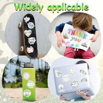 100PCS Christian Bible Stickers for Kids & Teens