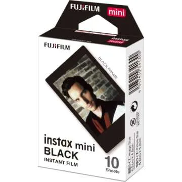 Creative FUJIFILM Instax Mini Black Film - 10 Unique Exposure Pack