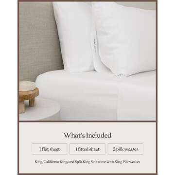 Cozy Earth Luxury Bed Sheet Set - 100% Viscose from Bamboo Fabric, Ultra-Soft & Breathable, Fits Regular & Deep Pocket Mattresses up to 20" - 4 Pieces Full Sheet Set White