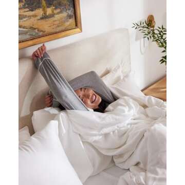 Cozy Earth Luxury Bed Sheet Set - 100% Viscose from Bamboo Fabric, Ultra-Soft & Breathable, Fits Regular & Deep Pocket Mattresses up to 20" - 4 Pieces Full Sheet Set White