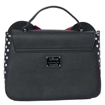 Loungefly Disney Minnie Mouse Crossbody Bag with Ears and Bow