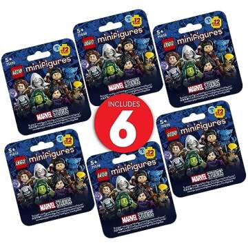 Lego Minifigures Marvel Series 2 6 Pack 66735 Mystery Blind Box, Surprise Collectible Characters for...