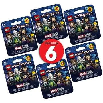 Lego Minifigures Marvel Series 2 6 Pack 66735 Mystery Blind Box, Surprise Collectible Characters for...