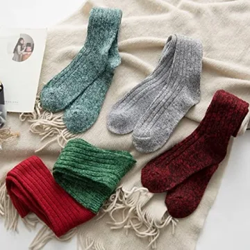 Stylish TINTAO Women Winter Wool Boot Socks for Cozy Days