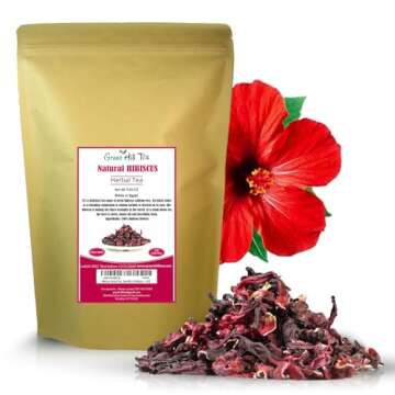 Greenhilltea Hibiscus Herbal Tea - Pure & Healthy 4 OZ
