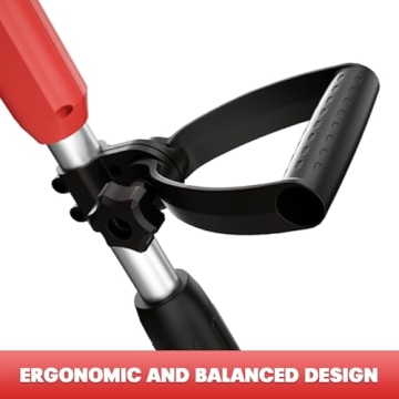 Mellif Brushless Snow Shovel Compatible with Milwaukee 18v Battery, Comes with 18V 4.0Ah Battery & Charger Kit, 12in. Clear Width, 6in. Clear Depth, 17ft. Throw Distance, Heavy-Duty, Cordless (Red)