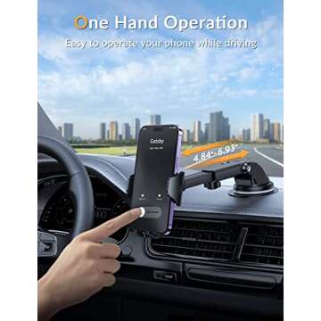 DesertWest Car Phone Mount - Universal & Versatile for All Phones