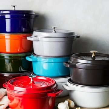 STAUB Cast Iron Dutch Oven 4-qt Cocotte Made in France