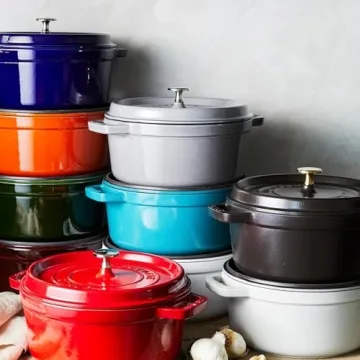 STAUB Cast Iron Dutch Oven 4-qt Cocotte Made in France