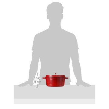 STAUB Cast Iron Dutch Oven 4-qt Cocotte Made in France