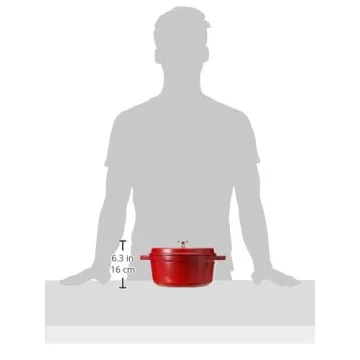 STAUB Cast Iron Dutch Oven 4-qt Cocotte Made in France