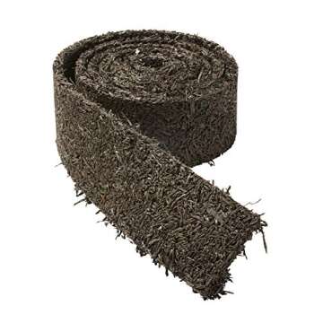 Permanent Mulch Recycled Rubber Border | Weed Deterrent | Easy Install | Scatter-Proof | Landscaping...