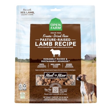 Open Farm Freeze Dried Raw Dog Food, Humanely Raised Meat Recipe with Non-GMO Superfoods and No Arti...