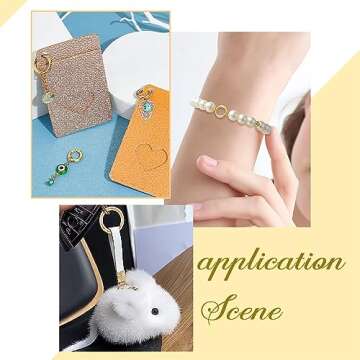 SUNNYCLUE 1 Box 8Pcs 18K Gold Plated Spring O Ring Round Carabiners Trigger Spring O Rings Keychain Ring Round Snap Clasps Metal Spring Gate Rings for Jewelry Making Keyring Bags Purses DIY Craft