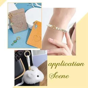 SUNNYCLUE 1 Box 8Pcs 18K Gold Plated Spring O Ring Round Carabiners Trigger Spring O Rings Keychain Ring Round Snap Clasps Metal Spring Gate Rings for Jewelry Making Keyring Bags Purses DIY Craft