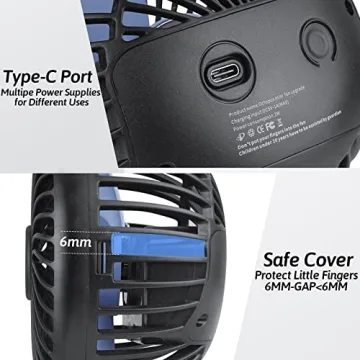 OGAJO Portable Stroller Fan with Flexible Tripod