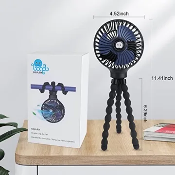 OGAJO Portable Stroller Fan with Flexible Tripod