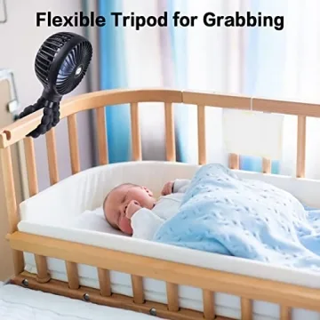 OGAJO Portable Stroller Fan with Flexible Tripod
