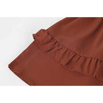 Valphsio Womens V Neck Beach Romper Ruffle Layered Drawstring Waisted Shorts Jumpsuit