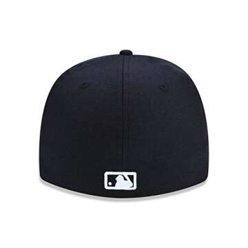 MLB Los Angeles Dodgers Black with White 59FIFTY Fitted Cap, 7 1/2