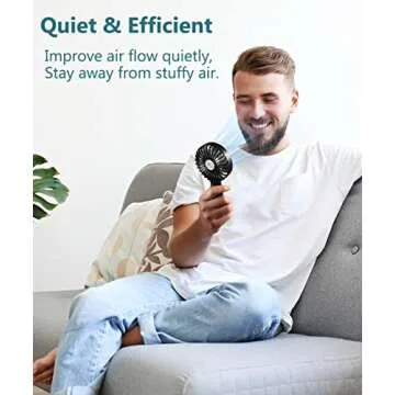 HonHey Mini Handheld Fan - Lightweight Cooling Companion