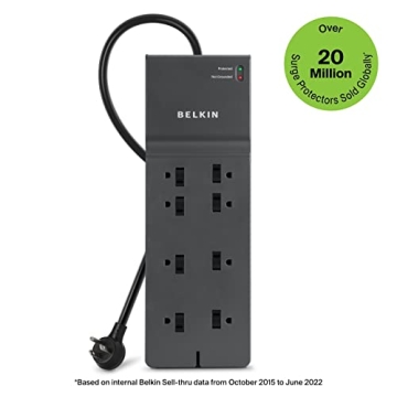 Belkin Power Strip Surge Protector with 12 AC Outlets